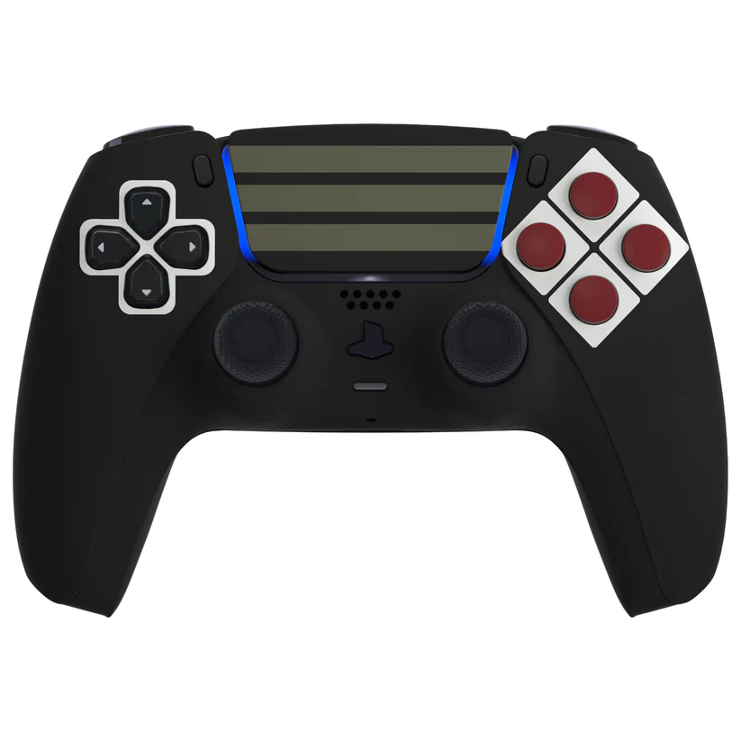 NES‑style retro shell + buttons