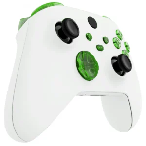 Transparent green full-set buttons